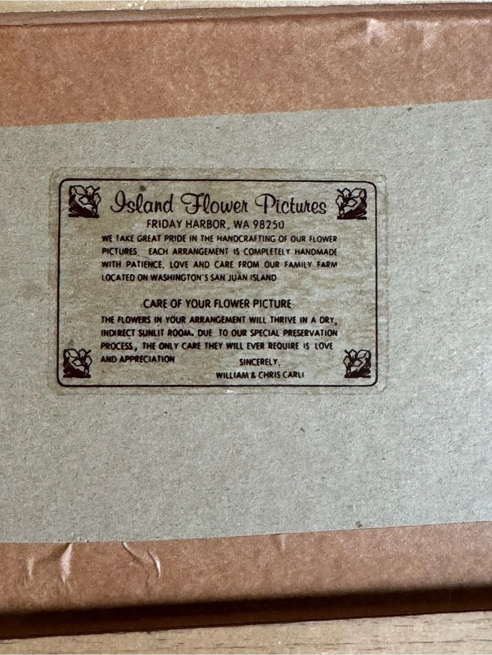 Vintage Welcome Wall Art in Brown and Cream